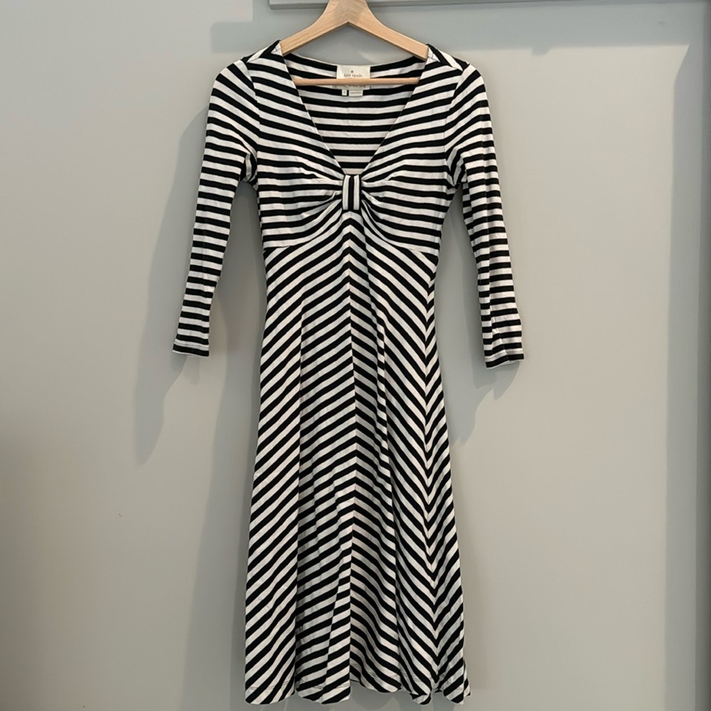Kate Spade black stripe dress